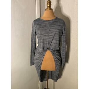 Cotton On Gray Knot Front Top Size S NEW Casual Futuristic Minimalist Cozycore